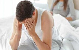 Un homme ayant des problèmes de puissance